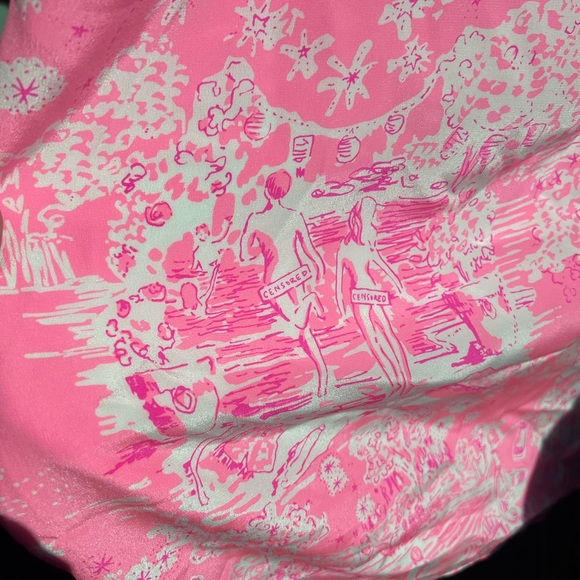 Lilly Pulitzer NWT silk slip dress, XL. Skinny dippin’ print - Picture 3 of 7